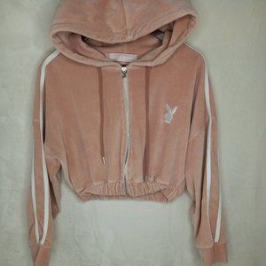 Missguided Pink Hooded Sweatshirt